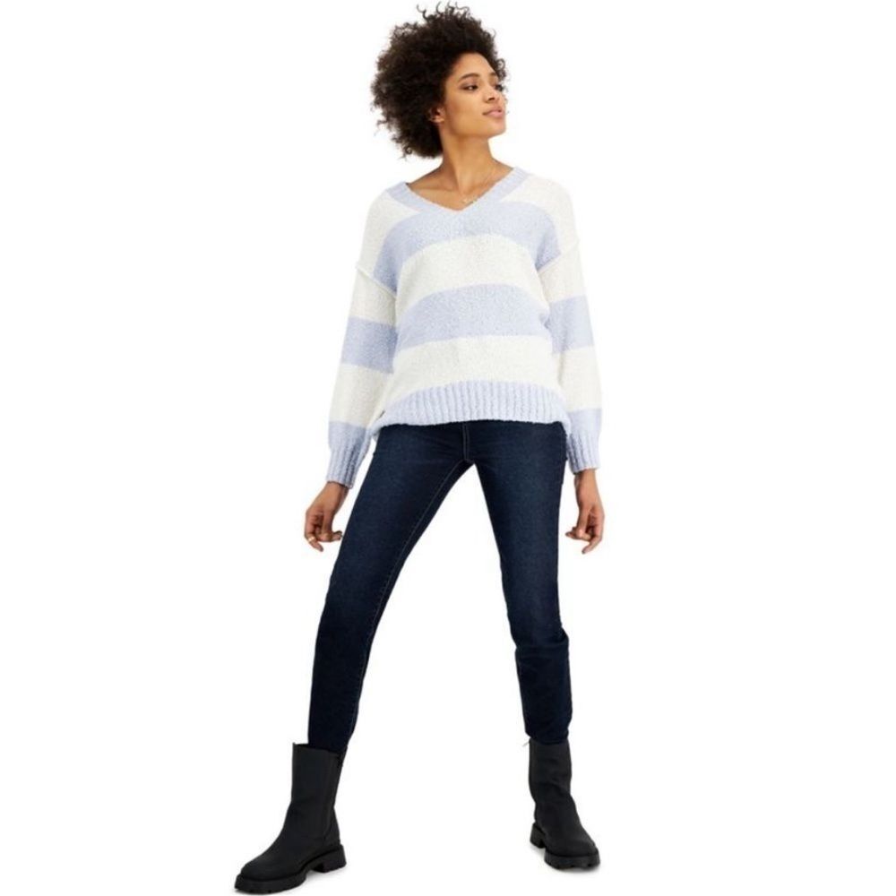 New Hippie Rose Juniors V-Neck Tunic Sweater,long sleeve winter,fall sweater